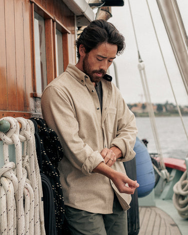 melton wool shirt
